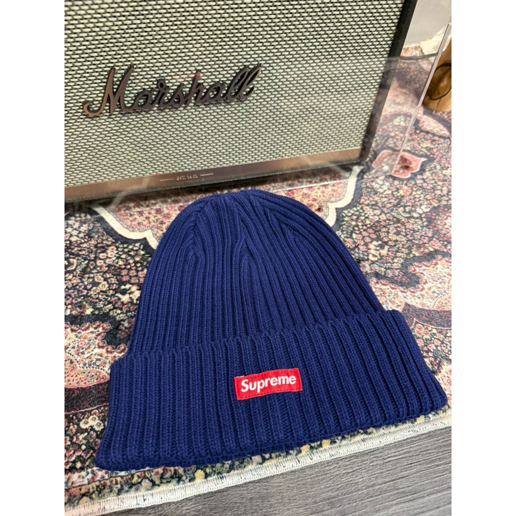Supreme 25SS Overdyed Beanie 針織毛帽深藍| 蝦皮購物