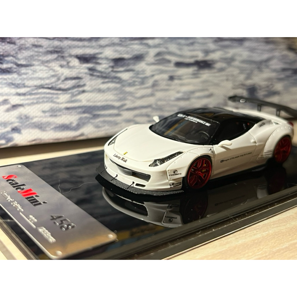 Scale mini 1/64 Ferrari 458 LBWK Liberty Work 樹酯車 | 蝦皮購物