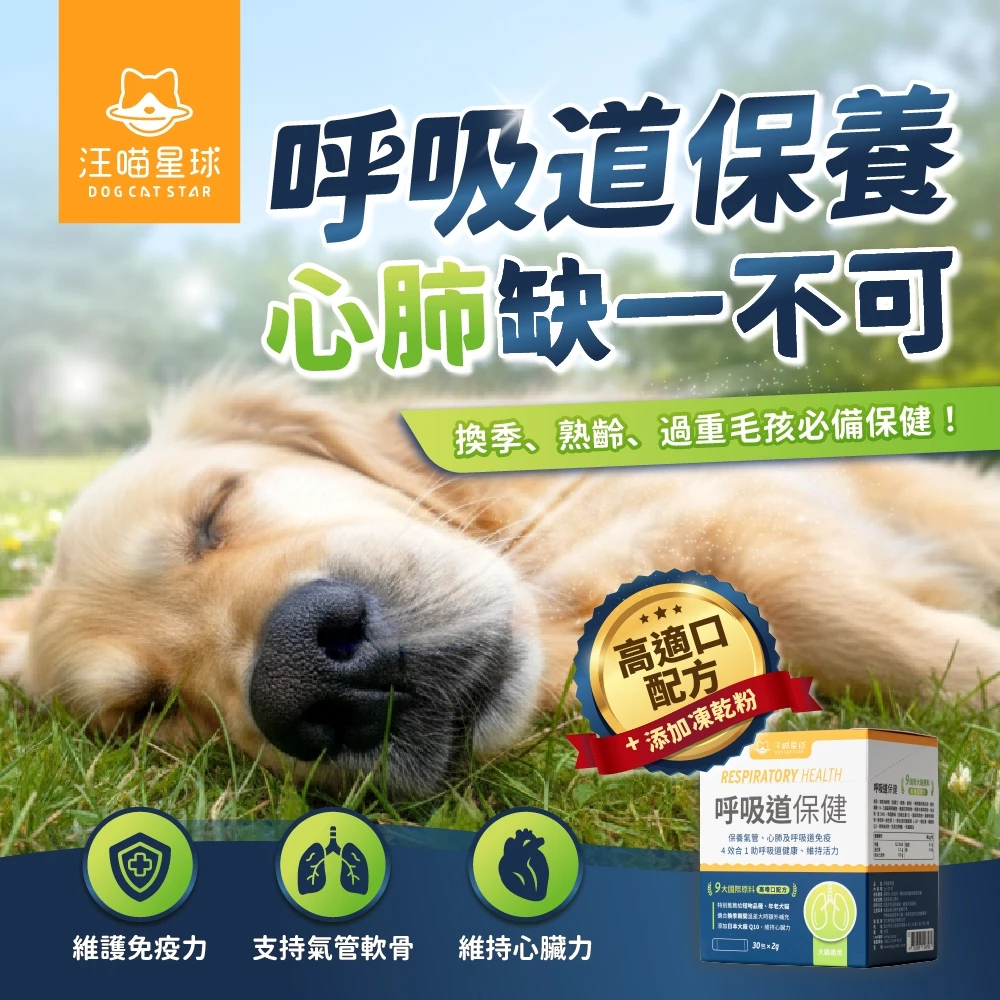 🐱一條貓🐱汪喵星球 呼吸道保健 盒裝30包 2G/包 貓狗 保健品 換季必備 犬貓通用 | 蝦皮購物