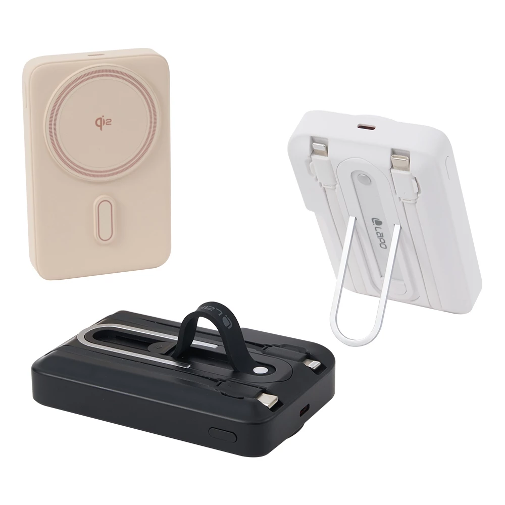 無線充電的新標竿！LaPO Qi2 升級版磁吸行動電源 (LPB-Qi20)：15W 全速快充與 TFT 彩色螢幕的科技進階