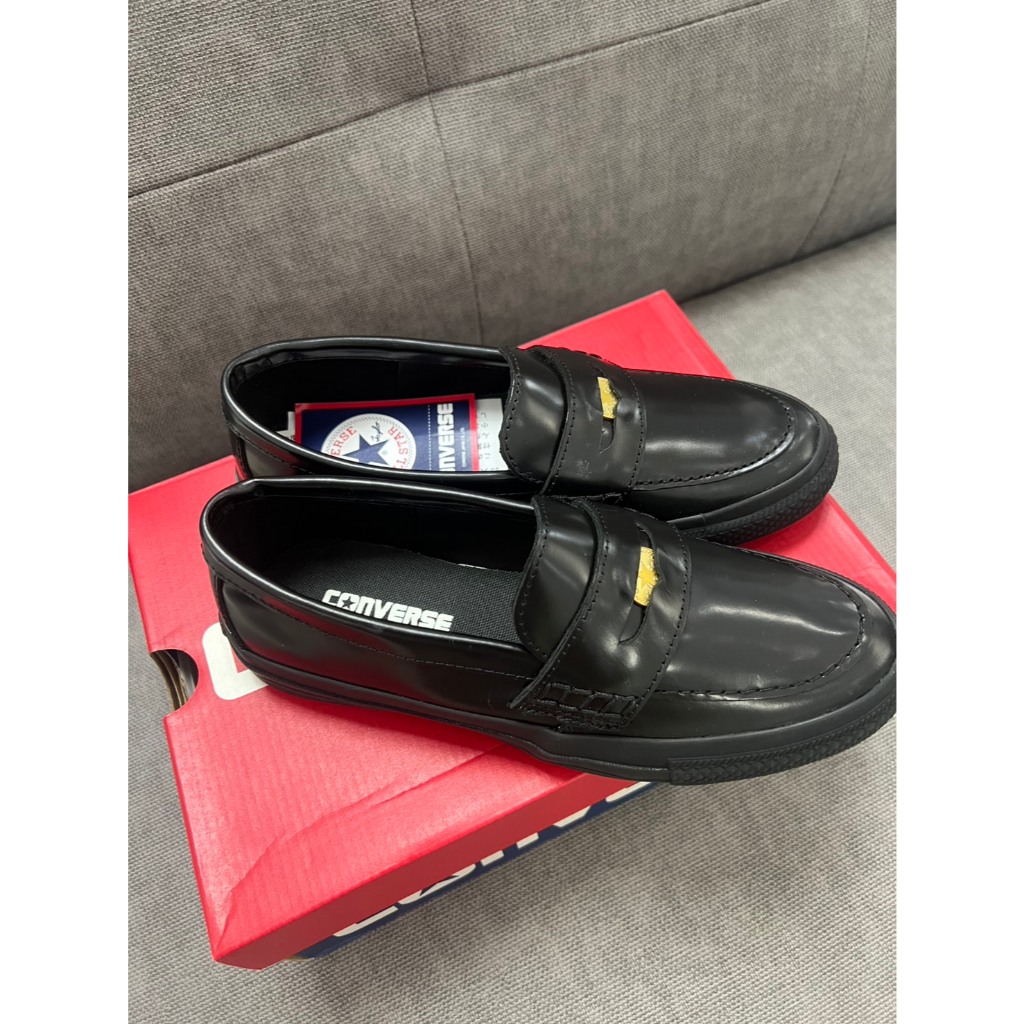 {NERD} 台中益民門市 CONVERSE 日本 皮革 樂福鞋 ALL STAR COIN LOAFER 現貨 | 蝦皮購物