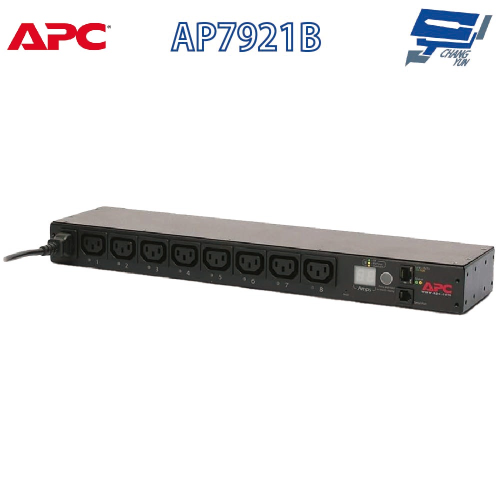 昌運監視器APC AP7921B 1U 16A 208/230V 機櫃式電源分配器 開關型(請來電洽詢) | 蝦皮購物