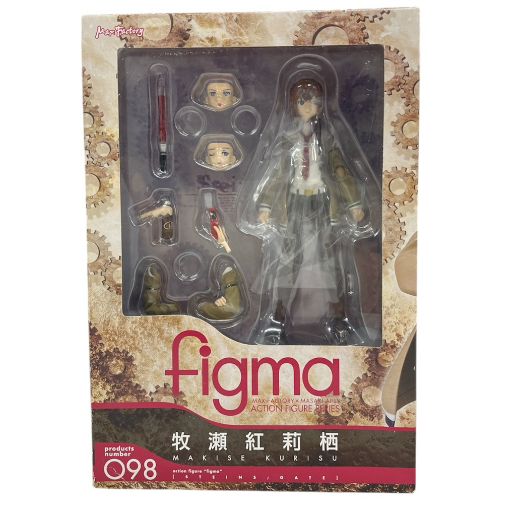 桃園春日店】 figma 098 命運石之門牧瀨紅莉栖已開封模型公仔| 蝦皮購物