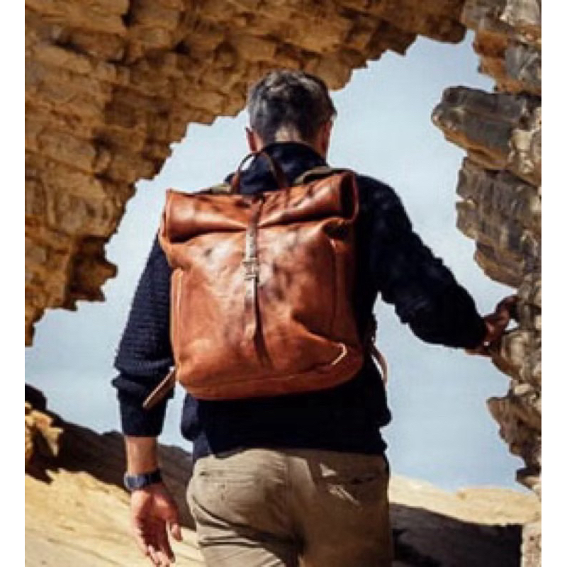 美國紐約品牌Whipping post roll top backpack 皮革背包 | 蝦皮購物
