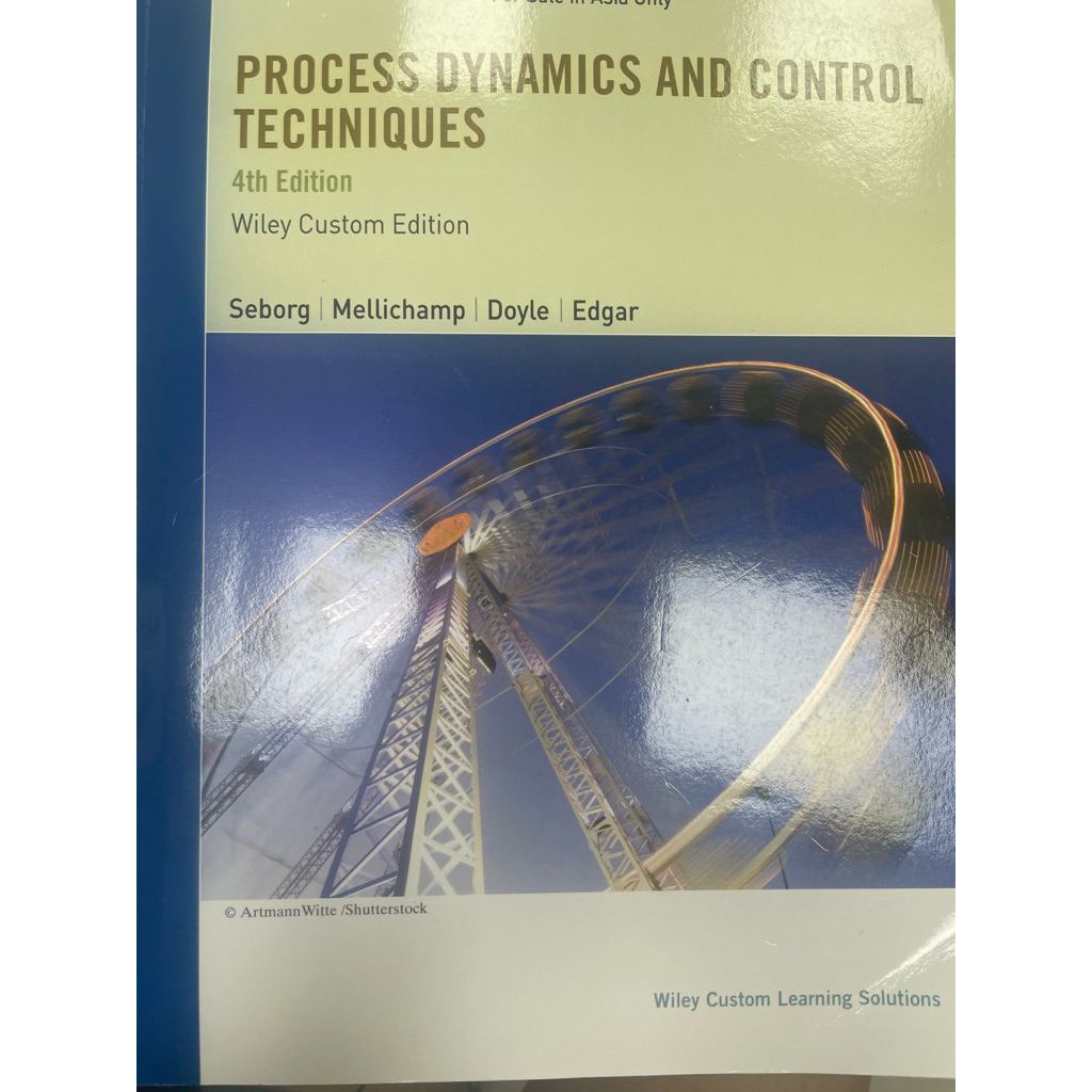 [快速出貨]process dynamics and control techniques 4/e Wiley | 蝦皮購物
