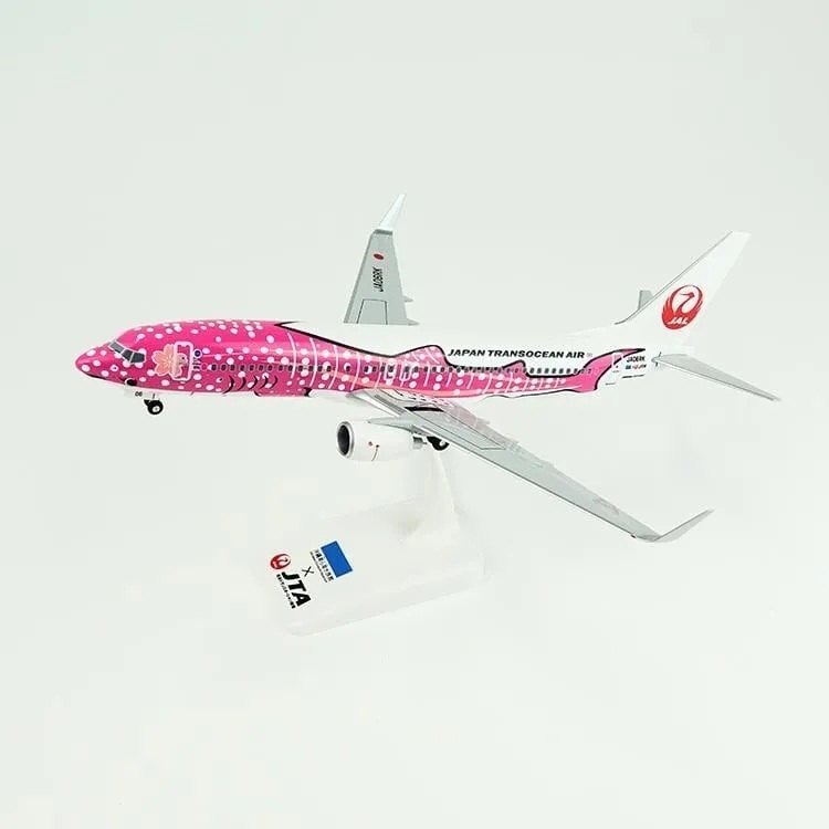 1/130 JTA 737-800 沖繩水族館鯨鯊彩繪機さくらジンベエ櫻花鯨鯊模型