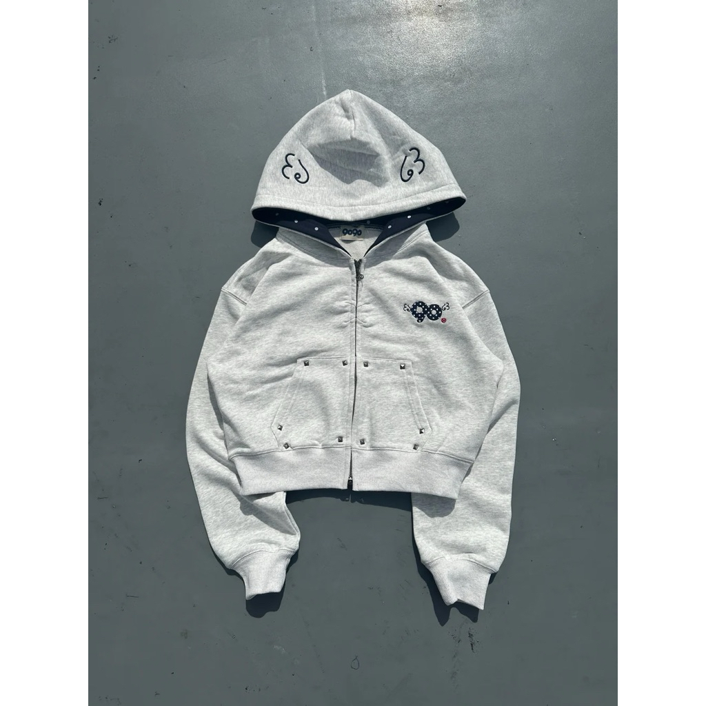 9090 90 Logo Dot Zip Hoodie | 蝦皮購物