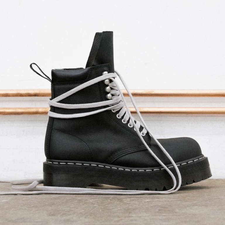 狼嚴選】Rick Owens X Dr.Martens 綁帶靴QUAD SOLE STEEL TOE BOOT