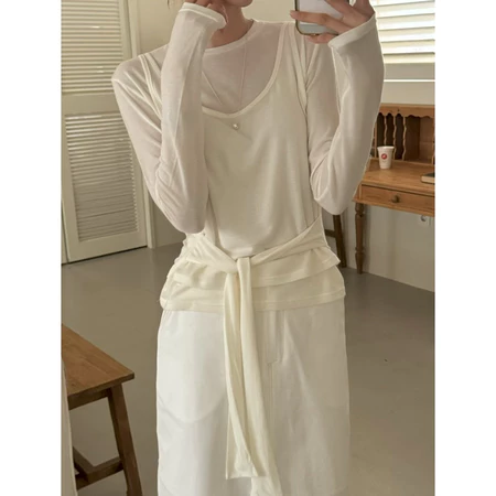 🇰🇷Oct06/ 首推!天絲綁帶長袖上衣