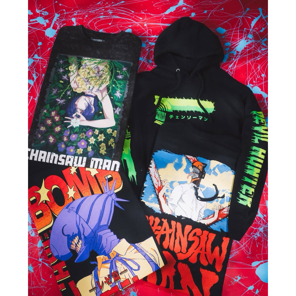 預購｜美國授權官方 Hottopic 鏈鋸人系列 稀有官周Chainsaw Man上衣服飾 | 蝦皮購物