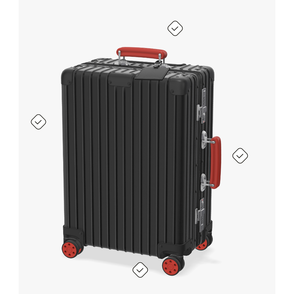99成新RIMOWA Classic Cabin S（顏色可選）20吋訂製款鋁鎂合金材質登