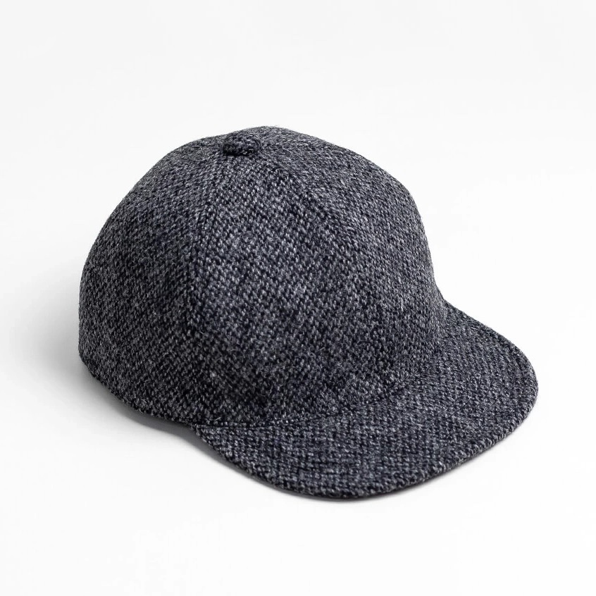 白木11》 HIGHER HT25021 HARRIS TWEED OATMEAL CAP 羊毛粗呢棒球帽