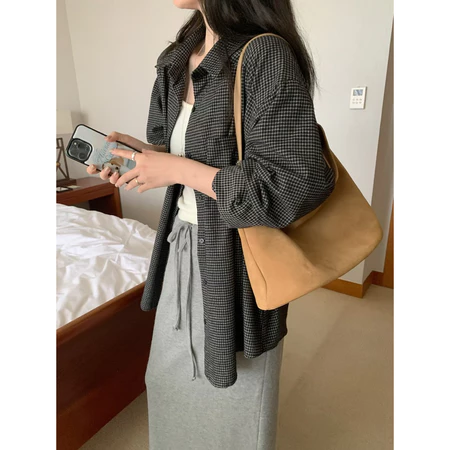 🇰🇷Nov01/百搭款🥨秋冬格紋襯衫