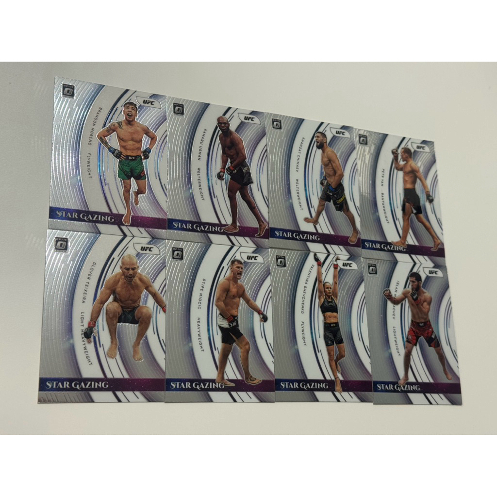 UFC 2022 Donruss Optic/馬哈、刺客、狼王、子彈姐、天佑、惡夢、火警/star grzing特卡8張 | 蝦皮購物