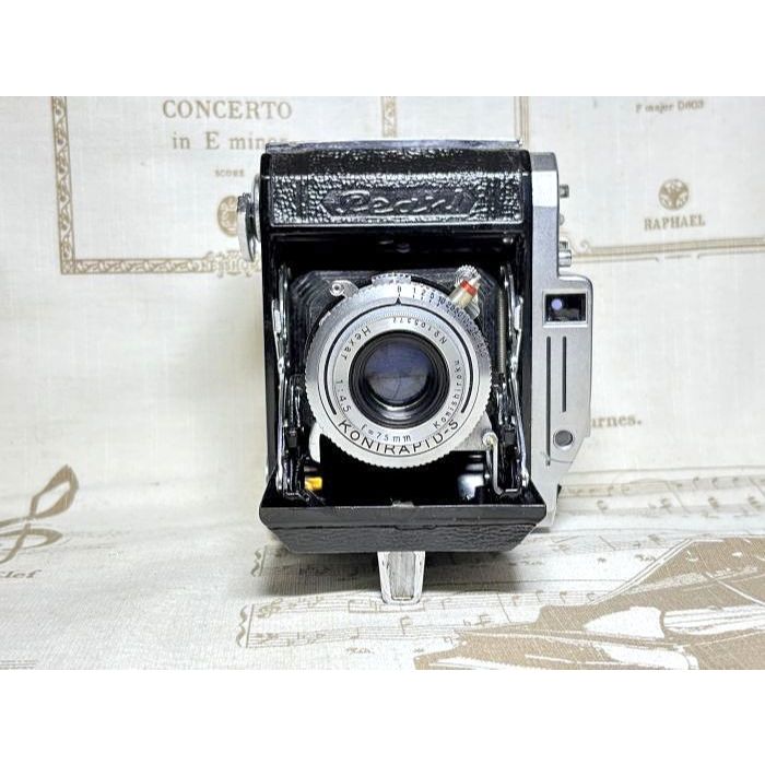 跳蚤小舖子】Konica Pearl II / Hexar 75mm f4.5 中片幅645 蛇腹機