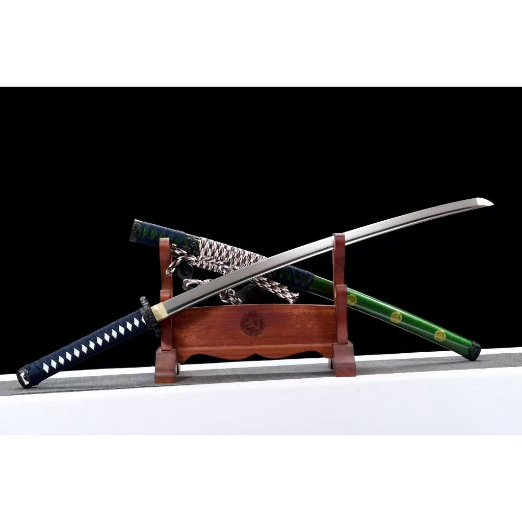 【典藏】龍泉刀劍 綠影太刀 日式太刀 高性能彈簧鋼一體鍛打武士刀 Katana打刀 日式指挥刀 武術練習 收藏擺件未開刃 | 蝦皮購物