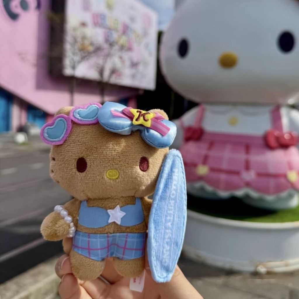 Qoo Studio♡ 三麗鷗 濟州島海女 衝浪 燒焦 Hello Kitty ️曬黑 Kitty 吊飾 明星同款 預購 | 蝦皮購物