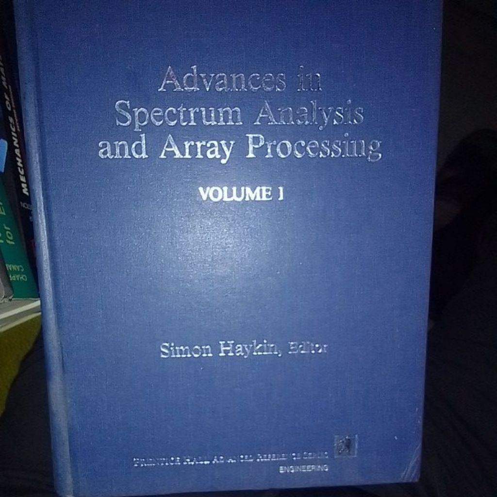 《教材》Simon Advances Spectrum Analysis Array Processing Vol 1 | 蝦皮購物