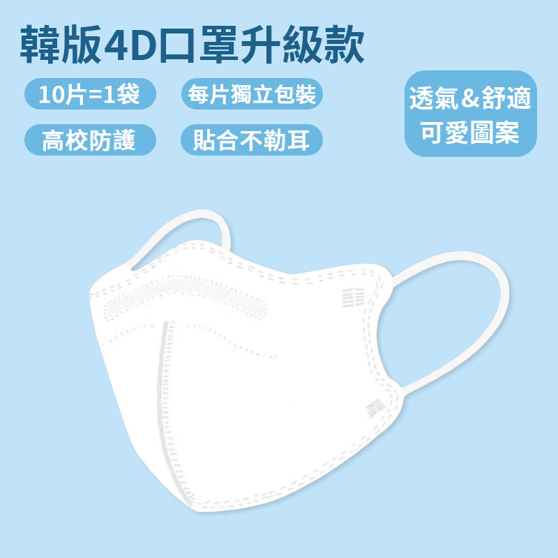兒童4D立體口罩評價：3-13歲可用、獨立包裝值不值得買 (4/7)