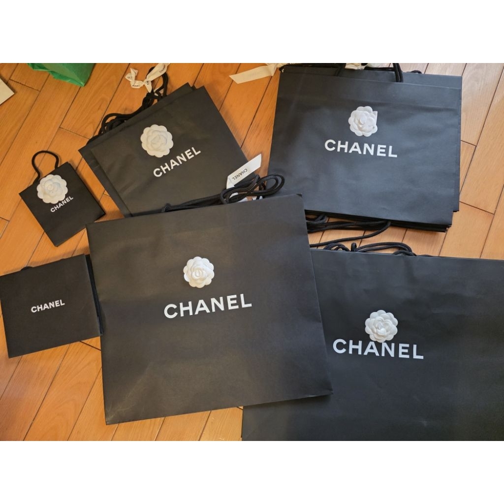香奈兒紙袋專櫃正貨小香紙袋chanel紙袋| 蝦皮購物