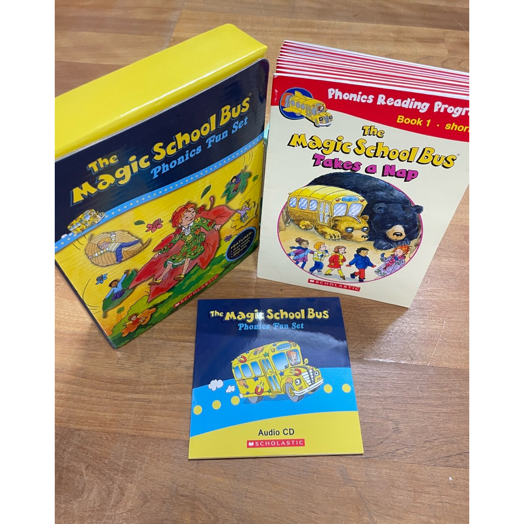 正版 SCHOLASTIC The Magic School Bus Phonics Fun Set 11書 1CD | 蝦皮購物