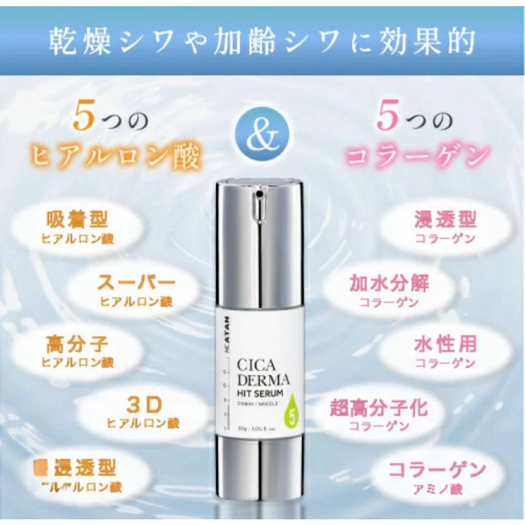 KATAN Cica Dermahit Serum5. Serum10敏感肌膚乾燥肌膚毛孔護膚美容液