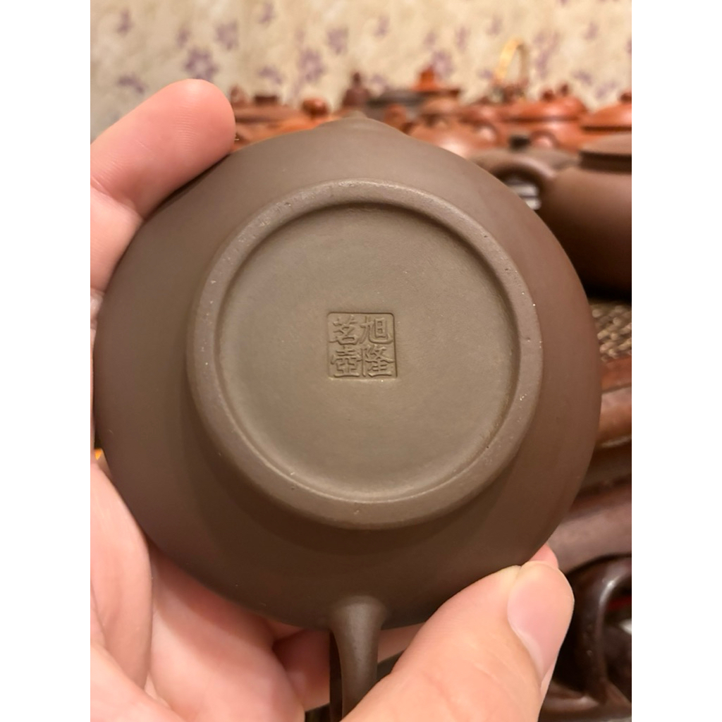 旭隆茗壺扁燈紫砂紫泥茶壺| 蝦皮購物