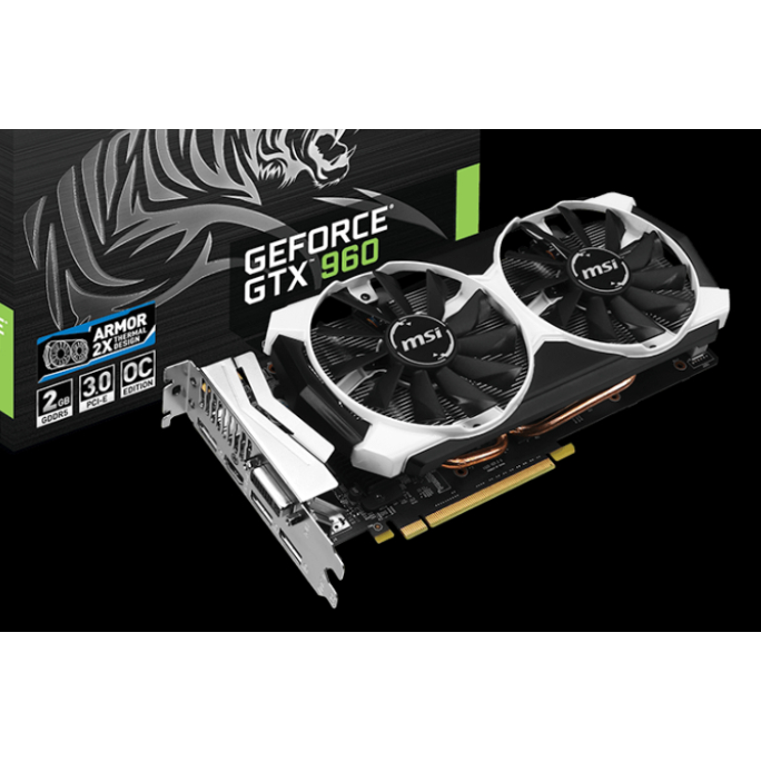 Carte Graphique MSI GeForce GTX 960 4GD5T OC 4Go - Occasion