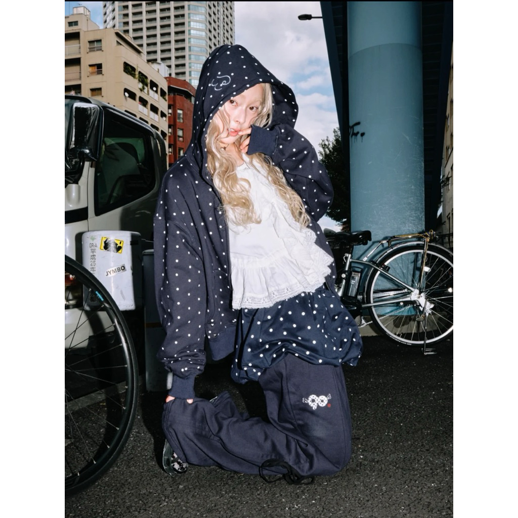 9090 Angel Dot Zip Hoodie | 蝦皮購物
