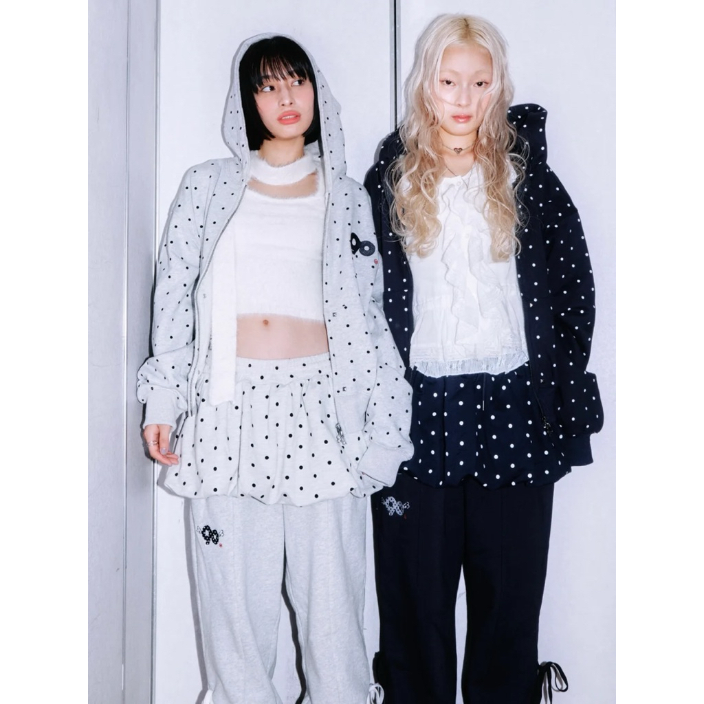 9090 Angel Dot Zip Hoodie | 蝦皮購物