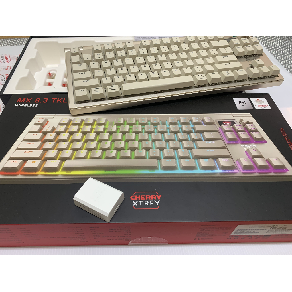櫻桃CHERRY XTRFY MX 8.3 TKL Wireless 紅軸鋁合金8K 熱插拔三模機械
