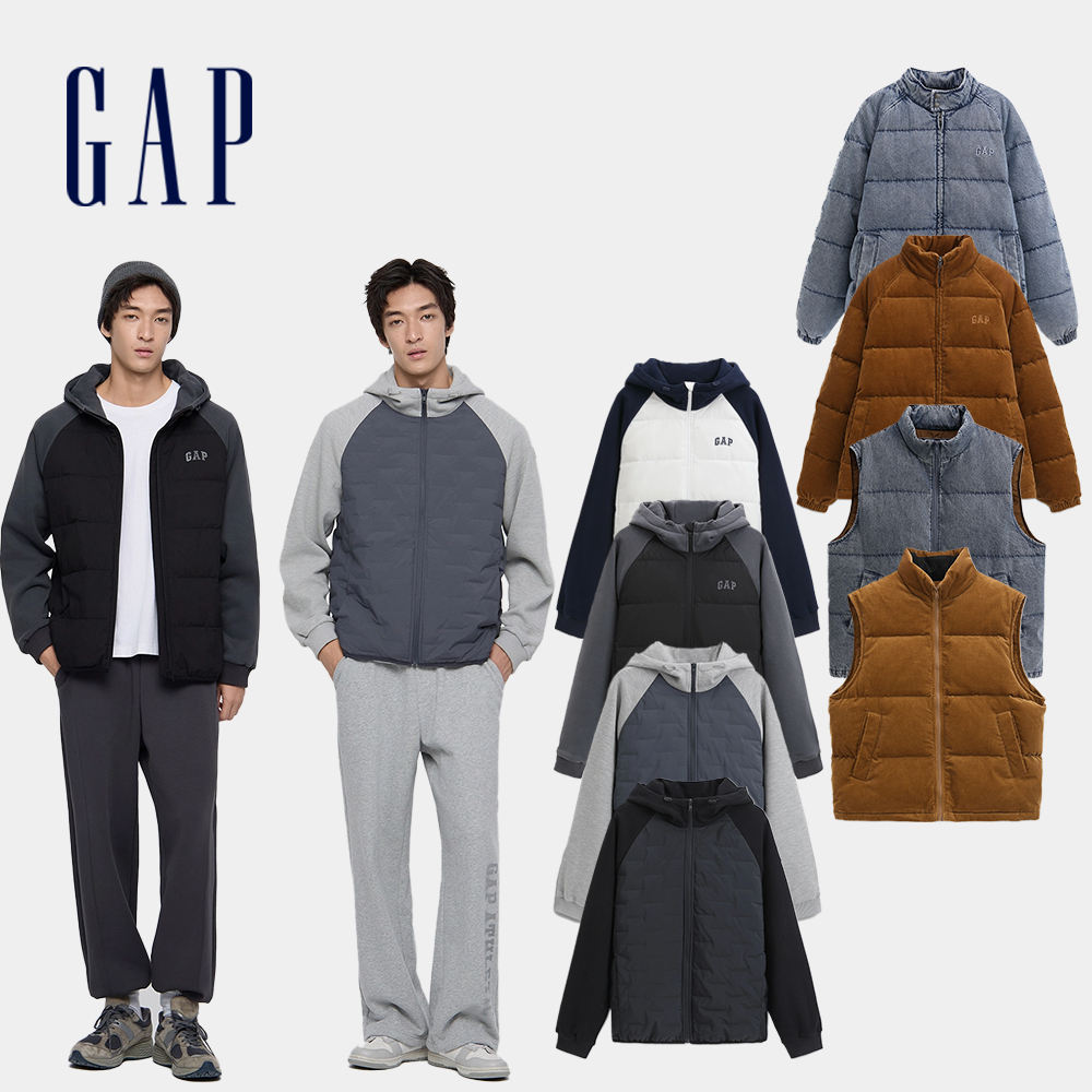 Gap 男裝 Logo羽絨 連帽外套/背心 多款規格任選 (791880&791910&791911&791902) | 蝦皮購物
