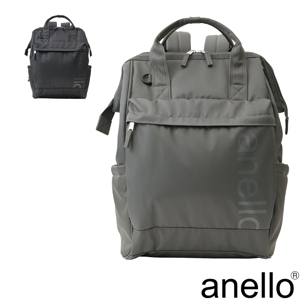 anello ALF 霧光尼龍 燙印品牌LOGO 防潑水 口金後背包 Large size (AIY0137) 15吋 | 蝦皮購物