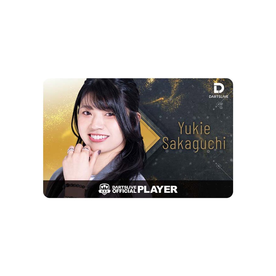 DARTSLIVE PLAYER SET 坂口優希恵 DARTSLIVE】DARTSLIVE PLAYER GOODS ♯6 坂口優希恵飛鏢卡D2 D3 DARTS