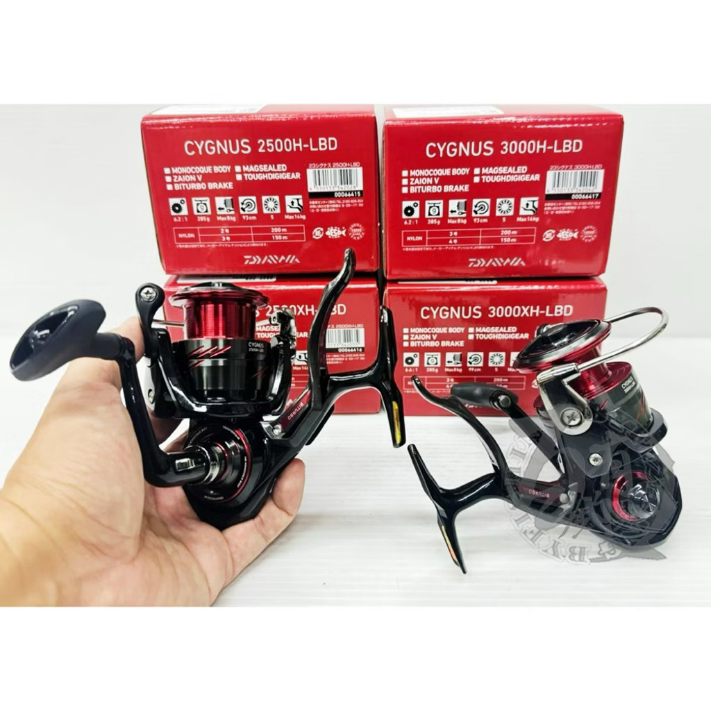 百有釣具◎DAIWA 23 CYGNUS LBD 磯釣手煞車捲線器2500H XH、3000H、XH