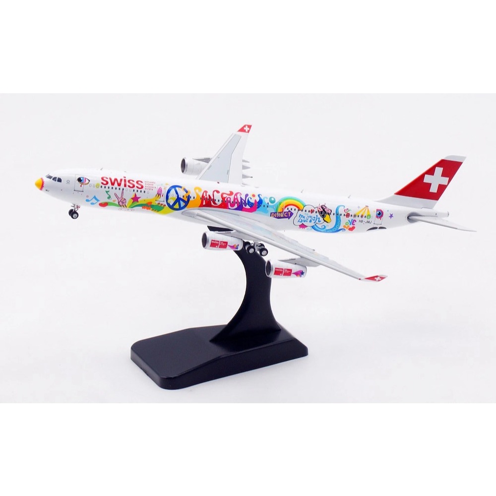 AV 1/400 瑞士航空A340-300 舊金山彩繪機HB-JMJ AV4319 | 蝦皮購物