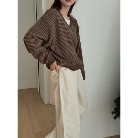 🇰🇷Nov07/ 高單店✨漢南洞歐膩條紋衛衣