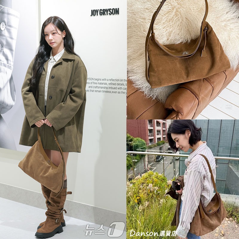 新款🇰🇷韓國品牌折扣JOY GRYSON seli shoulder 大容量天然牛皮单肩包