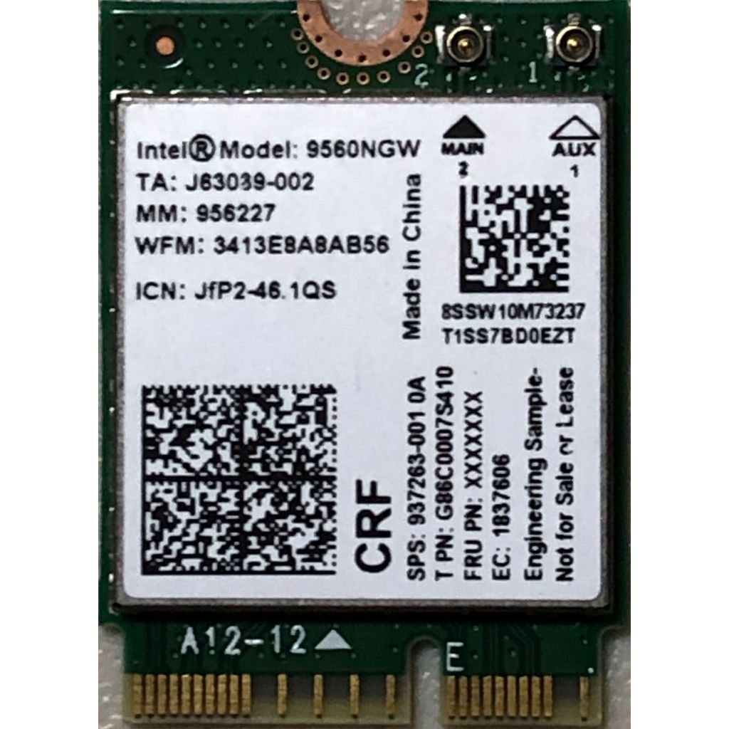 (CNVi型) 9560NGW M.2雙頻無線網卡(wifi-5+藍芽5.1)+(長擋板+線材2條)+壓板 | 蝦皮購物