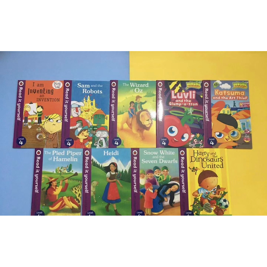 🔥現貨特價🔥快樂瓢蟲英分級閱讀1-4階段全套50冊Ladybird Read It