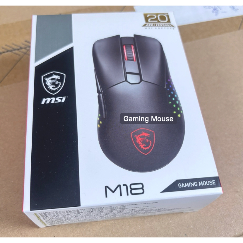 MSI Gaming Mouse_M18_20th 無線藍芽電競滑鼠 (筆電20周年紀念款) | 蝦皮購物