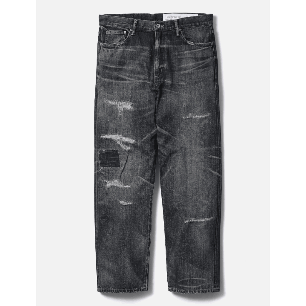 NEIGHBORHOOD SAVAGE DENIM DP BASIC PANTS FW25 牛王水洗破壞牛仔褲