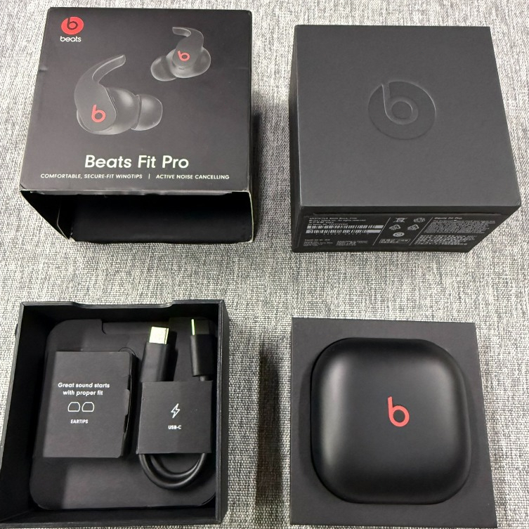 【未使用】Apple Beats Fit Pro  右耳　左耳 正版Beats Fit Pro 左耳右耳充電盒單耳真無線beats耳機單只補配| 蝦皮購物