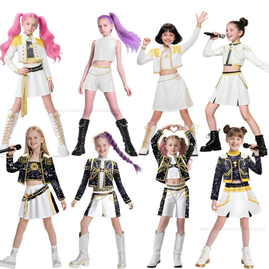 k-POP獵魔女團cos 萬聖節服裝 獵魔女團派對 魯米cos服佐伊Rumi Mira Zoey 學校舞台表演服 | 蝦皮購物
