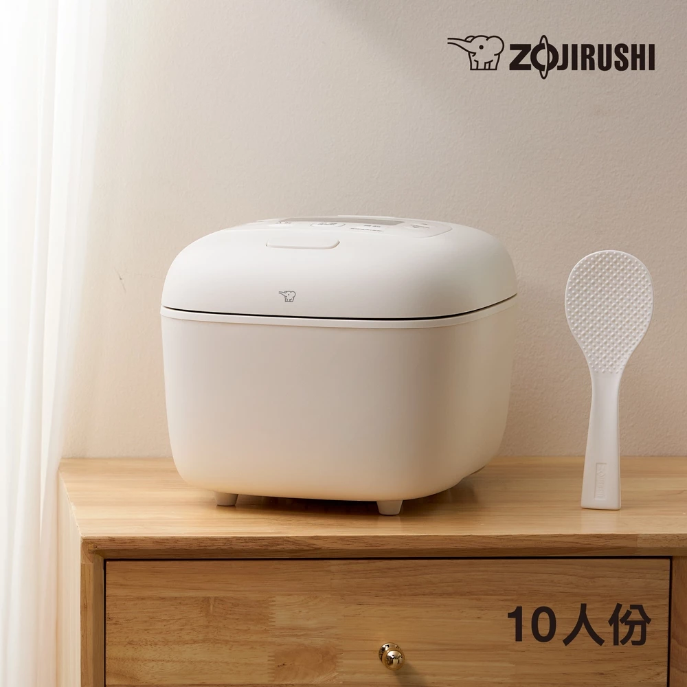 【現代廚房的米食新美學】ZOJIRUSHI 象印 10人份微電腦電子鍋 (NL-EAF18E)：極致美味行程與一體化極簡清潔的大家庭現代方案