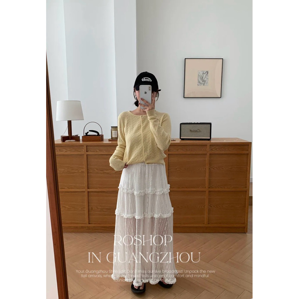 Roshop全新廣州連線商品/絕美重工蕾絲裙-2色（黑/白） | 蝦皮購物