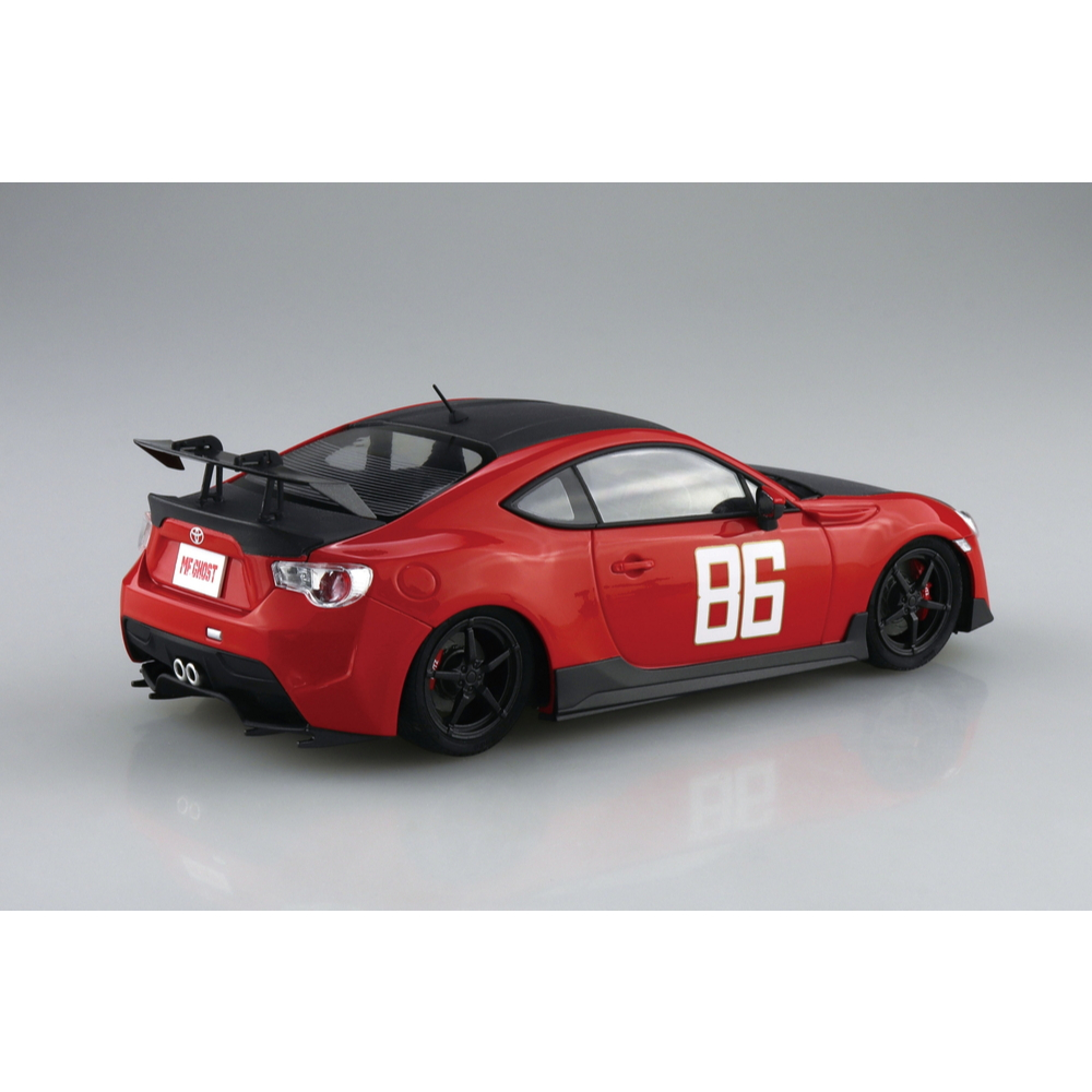 AOSHIMA青島1/24分色免膠MFG燃油車鬥魂TOYOTA 86 ZN6 第14卷式樣片桐夏