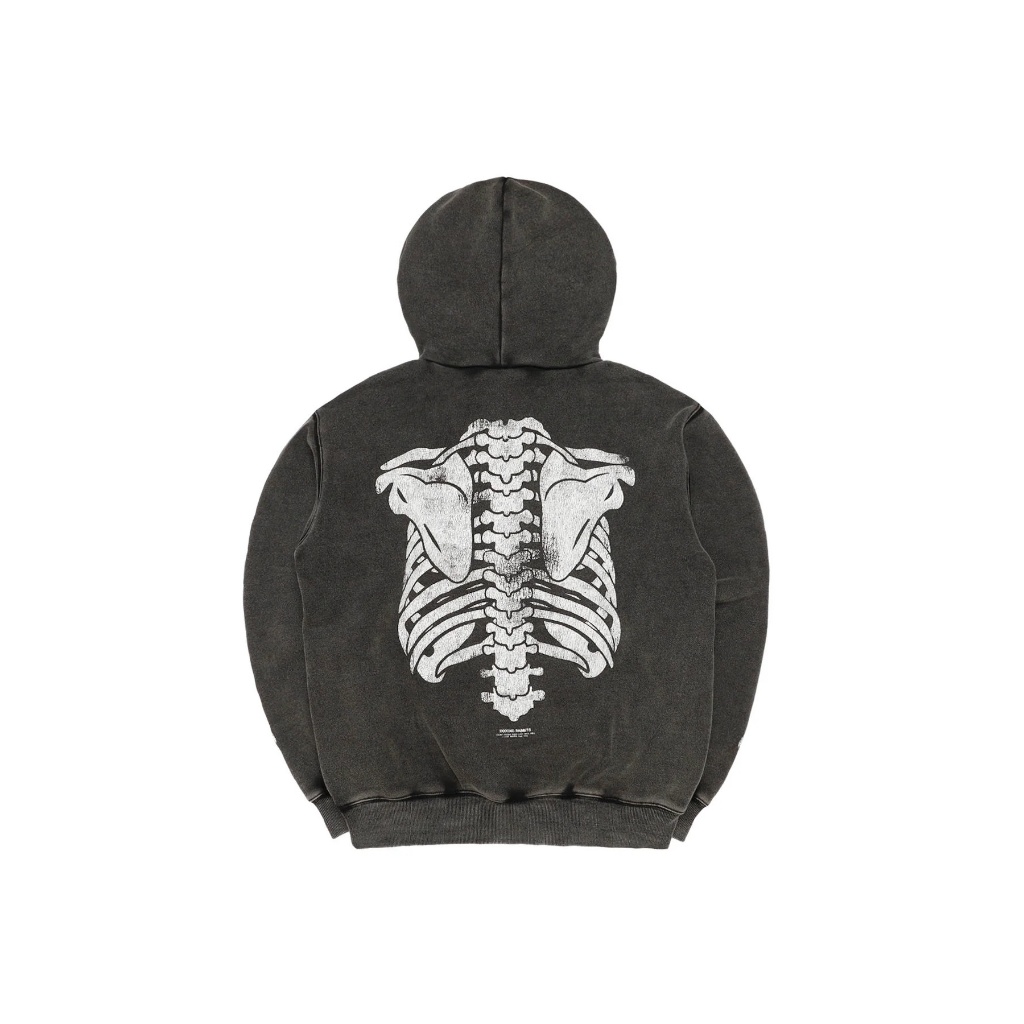 日貨代購CITY】2025AW FR2 Frost Wash BONE Hoodie 水洗骨頭連帽帽T 