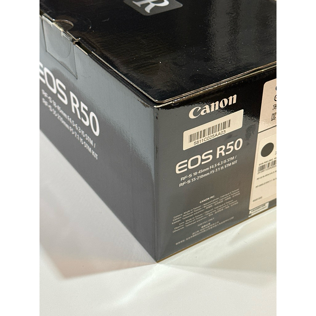 佳能 Canon EOS R50 雙鏡組 公司貨 空盒 double lens kit box 沒有相機鏡頭 盒子 | 蝦皮購物