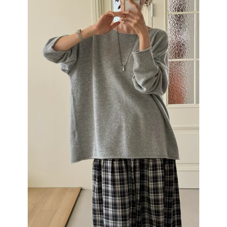 🇰🇷Oct09/ 素色百搭寬鬆長袖上衣